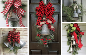 inspirace na kouzelné zimní dekorace, kde hlavní roli hraje vánoční zvon