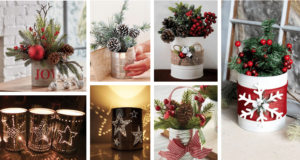 vzali jsme obyčejnou plechovku a vytvořili z ní krásnou vánoční dekoraci – inspirujte se!
