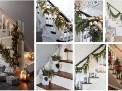 vánoční inspirace, jak originálně zkrášlit vaše schodiště: 20+ skvělých nápadů!