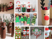 vánoční tvoření pro šikovné ručičky: využijte papírové ruličky!