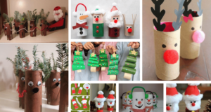 vánoční tvoření pro šikovné ručičky: využijte papírové ruličky!