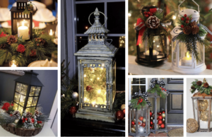 vzali jsme obyčejnou lucernu a vytvořili z ní krásnou vánoční dekoraci – inspirujte se!