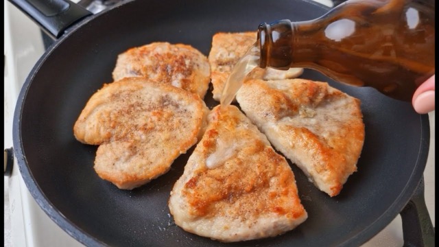 Lahodné kuřecí prsa na pivě Lahodné kuřecí prsa na pivě