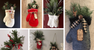 pletená “chňapka”, jako inspirace pro vaší vánoční dekoraci