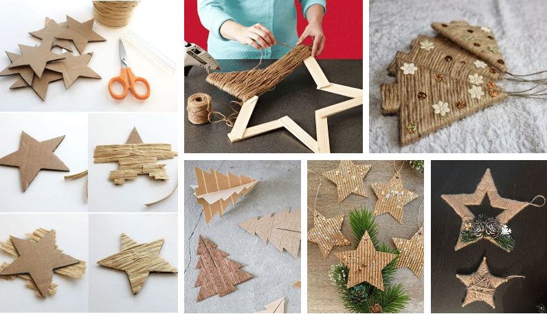 vánoční inspirace na tvoření pro šikovné ručičky – papír, nůžky a provázek!