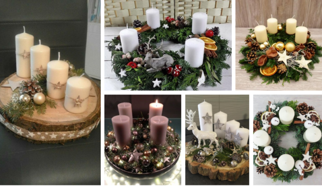 přehlídka těch nejkrásnějších adventních věnců – každý si vybere ten svůj!