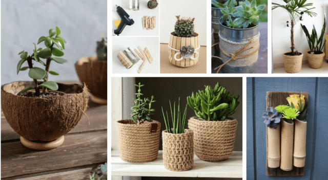 vyrobte si takovýto originální květináč: 20+ prima inspirací