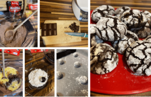 jednoduchý recept na domácí čokoládové crinkles