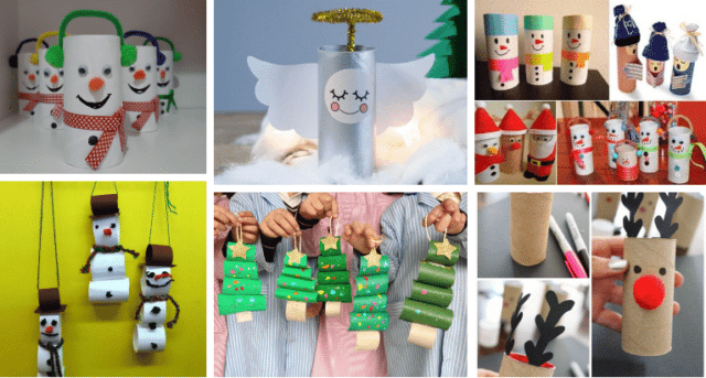 papírové ruličky lze využít také tímto skvělým vánočním způsobem – inspirujte se!