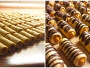 Vánoční trubičky plněné krémem: Recept na křehké a elegantní cukroví, které se rozplývá na jazyku světlé trubičky plněné chutným krémem – vánoční cukroví