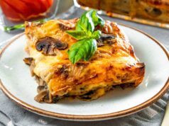 Aromatické žampionové lasagne bez masa, které budete milovat