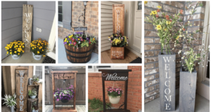 inspirace na květinovou dekoraci před vaše vchodové dveře – inspirujte se!