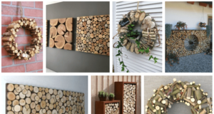 využijte nařezané a nasekané dřevo tímto skvělým, dekorativním způsobem!