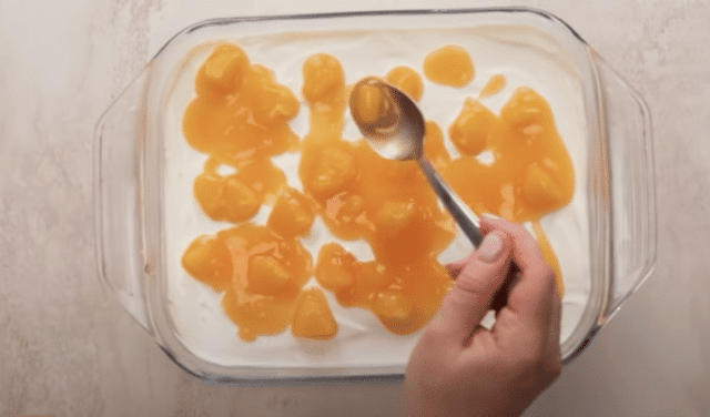 skvělý pomerančový dort s piškotovým základem a skvělou chutí!