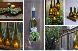 staré flašky od vína lze využít tímto skvělým, dekorativním způsobem – inspirujte se!