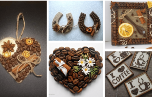 využijte obyčejná kávová zrna k vytvoření krásného dekorativního kousků: 20+ prima inspirací