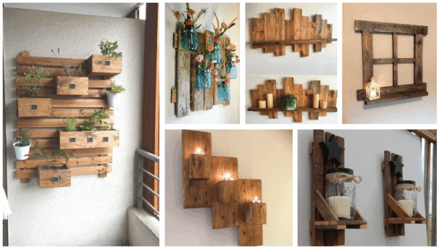 25+ originálních nástěnných dekorací z odpadového dřeva – inspirujte se!