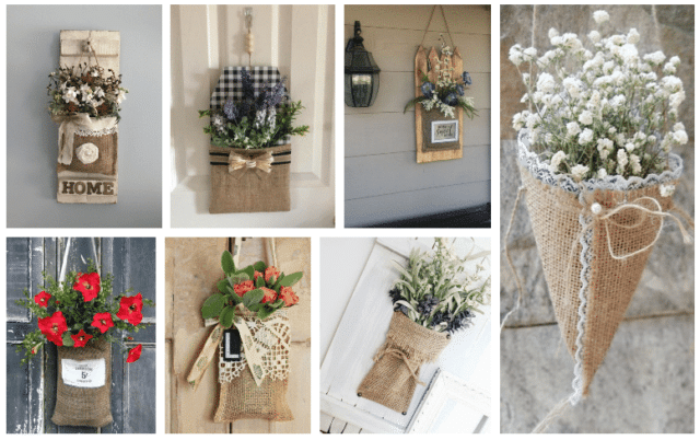 využijte jutu ke krásnému květinovému tvoření: 20+ prima inspirací