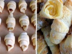 recept na domácí mini croissanty plněné ořechy, nutellou či marmeládou