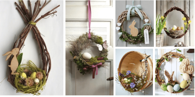 velikonoční dekorace na poslední chvíli: stačí jednoduše pověsit!
