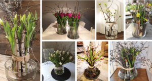 skleněná váza a provázek, nic víc není třeba: inspirace na super jarní dekorace!