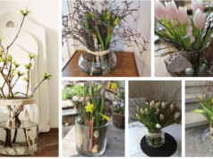 přineste do svého domova jaro: základem je skleněná váza, provázek a květiny!