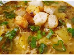 recept na poctivou domácí česnečku s krutóny