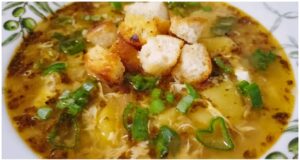 recept na poctivou domácí česnečku s krutóny