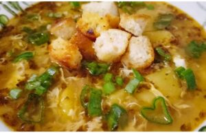 recept na poctivou domácí česnečku s krutóny