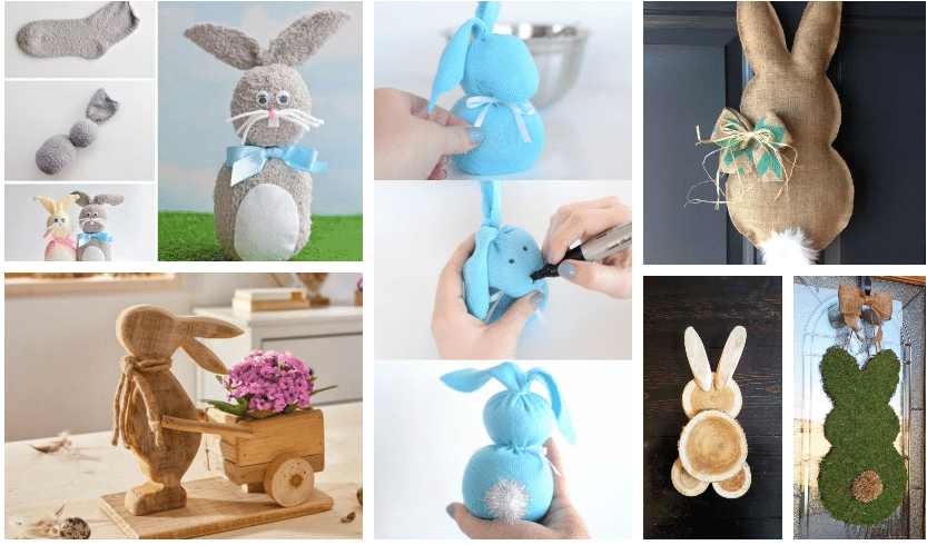 velikonoční dílna: vyrobte si svého velikonočního zajíčka ze dřeva, pytloviny či ponožky!