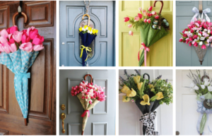 s květinami do jara: jak ozdobit vchodové dveře květinovou dekorací!
