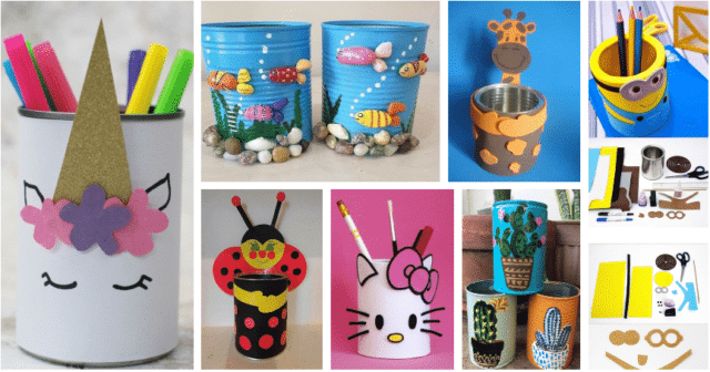 kreativita bez hranic: vytvořte si stojan na tužky z běžně dostupných věcí!