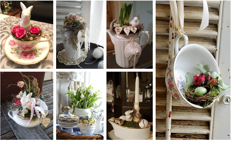 kreativní nápady na velikonoční dekorace z porcelánového nádobí – inspirujte se!