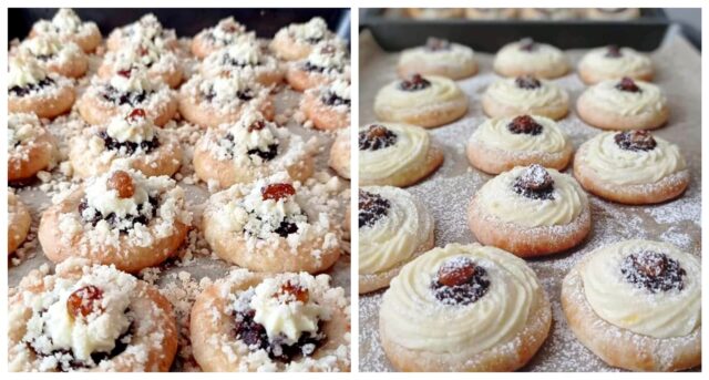 kolacky Úžasné koláčky s tvarohem a povidly