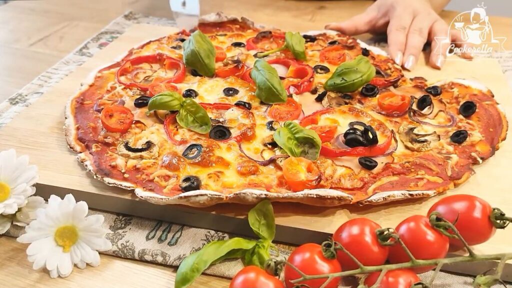 Vynikající pečená domácí pizza se zeleninou – Originální a velmi chutná