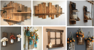 běžné palivové dřevo se stává trendy dekorací: nápady na originální nástěnné dekorace!