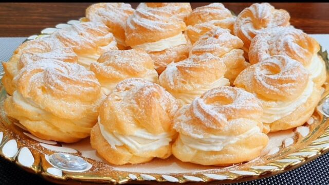 snadná a rychlá příprava: jednoduché domácí věnečky s lahodným, nadýchaným krémem!