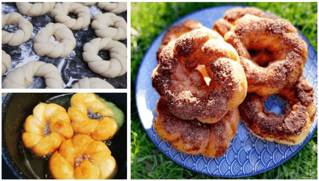 recept inspirace na sladkou snídani: smažené domácí donuty se skořicí!