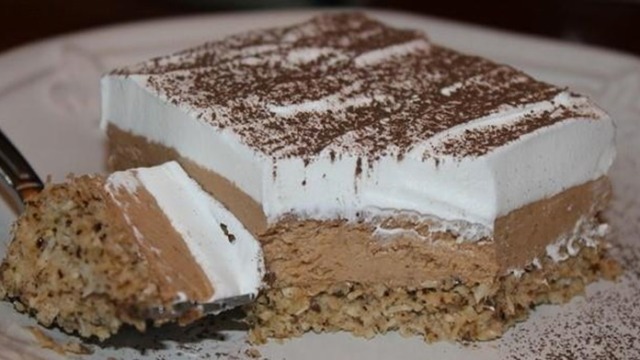 recept ořechový dezert s krémem a kakaem: snadná a rychlá příprava!