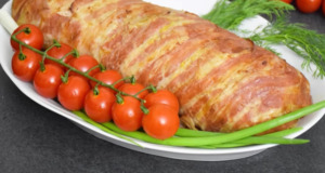 Roláda z mletého masa se slaninkou a houbovou nádivkou – ideální na slavnostní stůl Roláda z mletého masa se slaninkou a houbovou nádivkou - ideální na slavnostní stůl
