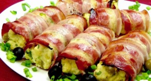 Chutné slaninové rolády s bramborami. Jednoduchý a rychlý recept! Chutné slaninové rolády s bramborami. Jednoduchý a rychlý recept!