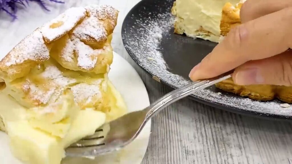 Nádherná mandlová delikatesa s jemným pudinkovým krémem