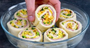 Recept na výborné šunkovo-sýrové šneky