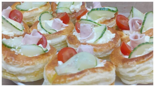 Chuťovka z listového těsta