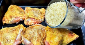 Rychlá pečená kuřecí stehna a rýže v jednom hrnci: Recept na pohodlnou večeři Rychlá pečená kuřecí stehna a rýže v jednom hrnci: Recept na pohodlnou večeři