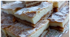 Vrstvený koláč s jablky a pudinkem: Nejlepší recept z listového těsta, hotový za 30 minut