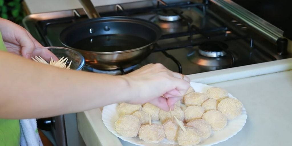 Sýrové kuličky s kuřecím masem