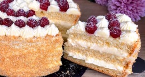 Recept na výjimečný malinový dort s lahodným vanilkovým krémem Recept na výjimečný malinový dort s lahodným vanilkovým krémem