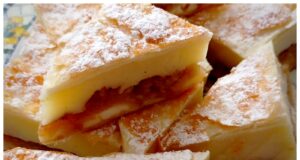 Pudinkáče z listového těsta s jablky