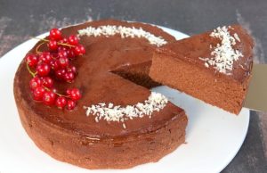 Jednoduchý čokoládový dort s kokosem – Chutná prostě skvěle!